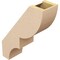 Ekena Millwork 5-inch W x 14-inch D x 18-inch H Ridgewood Rough Cedar Woodgrain TimberThane Knee Brace, Primed BRCUR05X14X18RIDRCPR - alternate 5